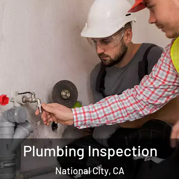  Plumbing Inspection National City, CA